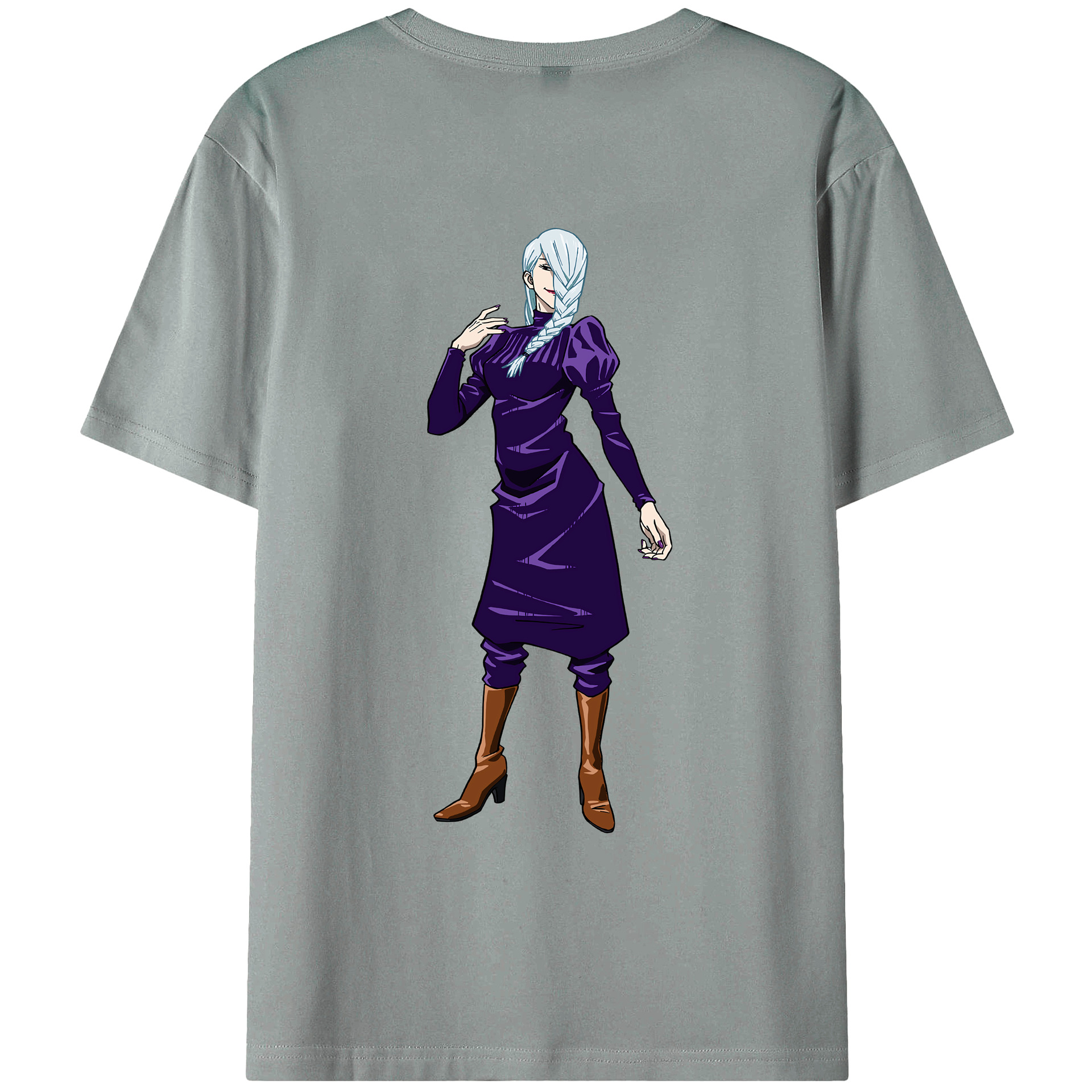 （画像用） 呪術廻戦 Jujutsu Kaisen 綿100％ メンズ半袖Tシャツ（バックプリント） 通気性